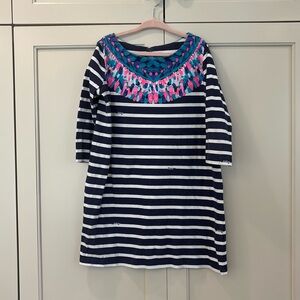 Long sleeve Lilly Pulitzer nautical dress - cotton stripes